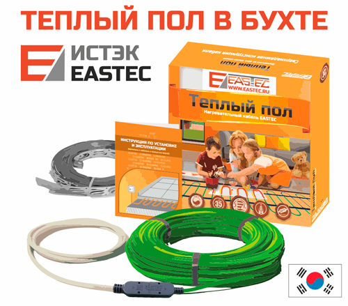 Комплект теплого пола в бухте EASTEC ECC -500 (3,0-3,8м2)