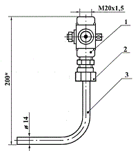 ЗК14-2-2-02 (01,6-70-ст20му) отборное устройство давления угловое