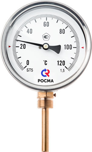 Термометр БТ-52.211 (0-200С) G1/2.100.1,5 радиальный