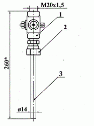 Отборное уст-во ЗК14-2-2-01 (1,6-70-ст20му) отборное устройство давления