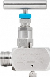 Игольчатый клапан FG1/2-MG1/2 (внутр.-внутр.), материал - нерж. сталь, макс. рабочее давление - 40,0МПа, макс. рабочая температура - 240С